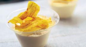 Dulce de Yogur con Pl�tanos y Piment�n